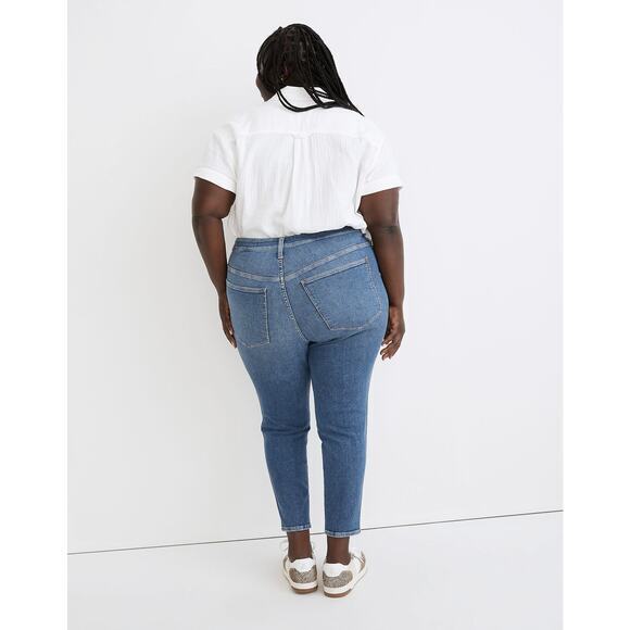 NWT Madewell Plus 10" High-Rise Skinny Crop Jeans in Bradfield Wash Size 24W - Picture 2 of 10